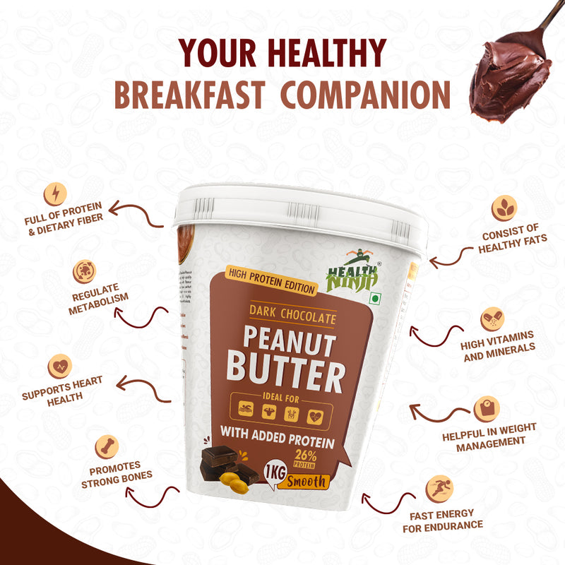 Dark Chocolate Peanut Butter Crunchy (High Protein)